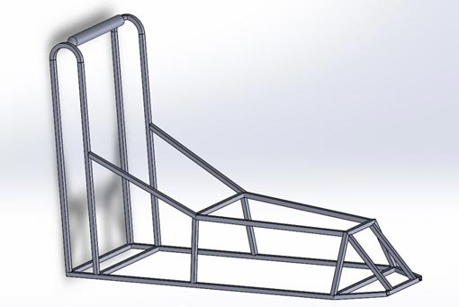 Modélisation SolidWorks de la structure de la caisse à savon