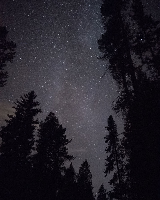 Voie Lactée depuis les Rockies, Canada