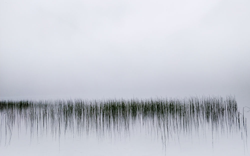 Brouillard au Lac Joffre, Canada