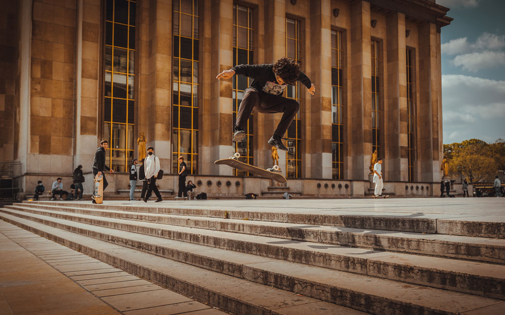 Skater, Trocadéro, Paris