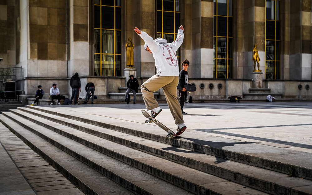 Skater, Trocadéro, Paris